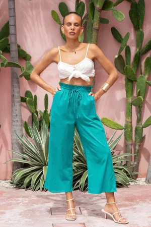 Alyss Green Cropped Pants