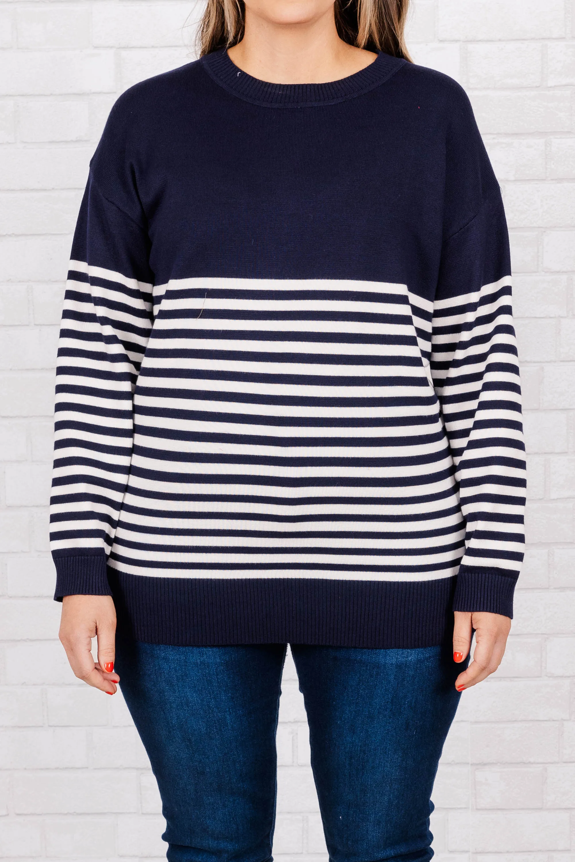 As You Wish Top, Navy