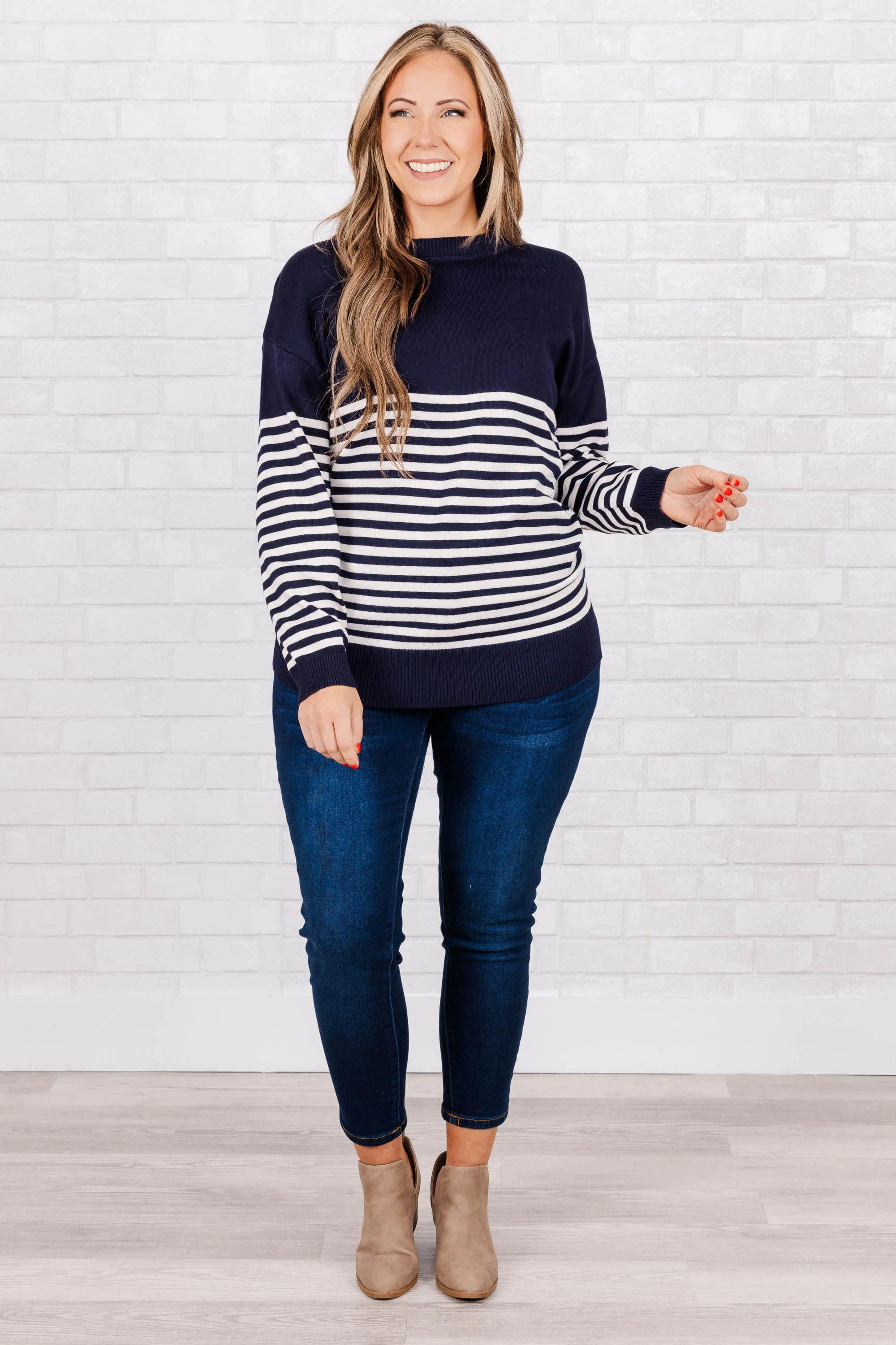 As You Wish Top, Navy