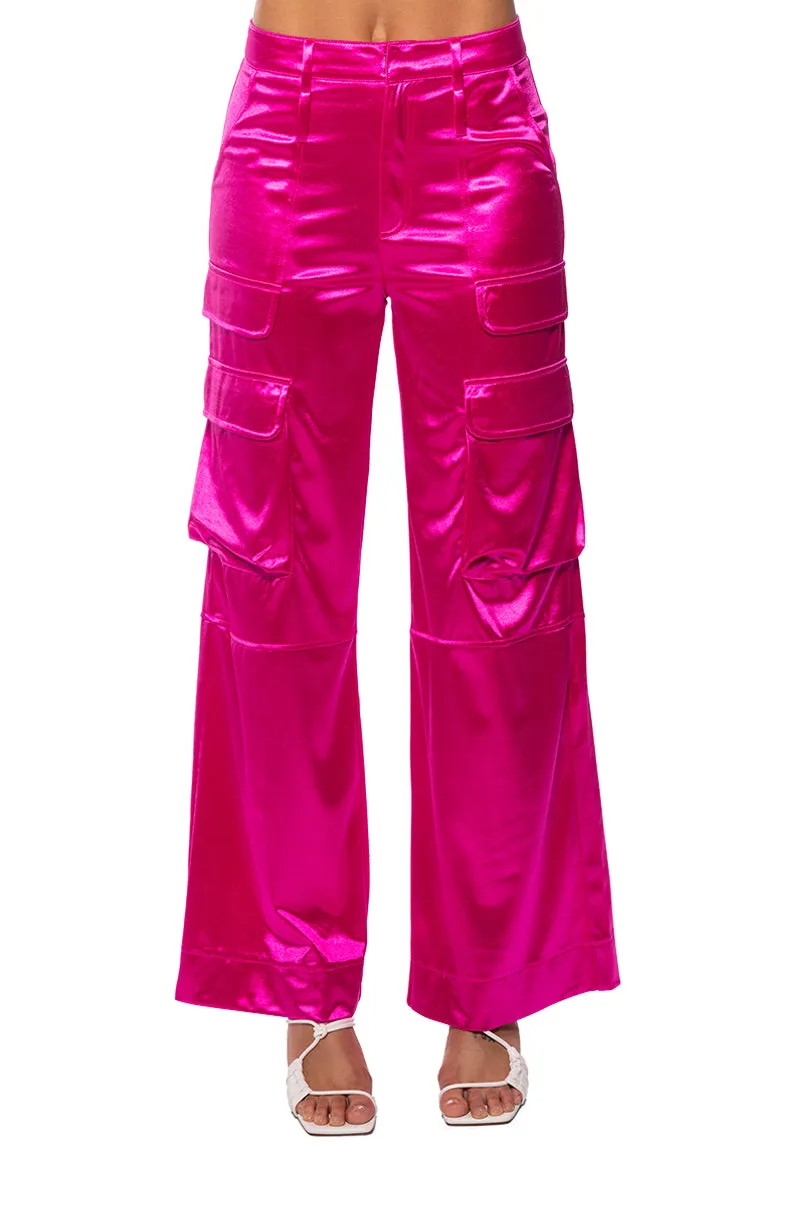 ASTRA WIDE LEG CARGO IN PINK