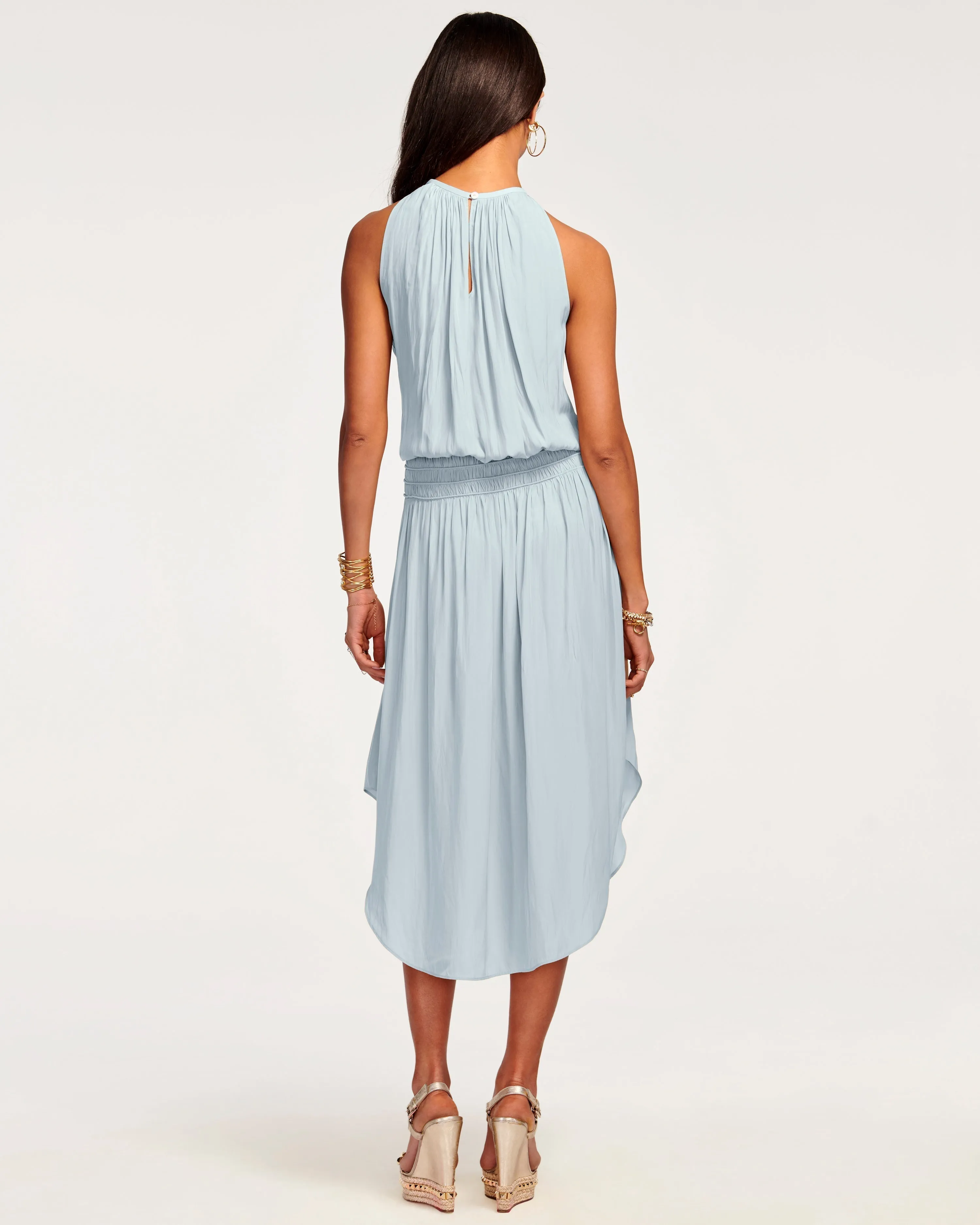 Audrey Smocked Midi Dress