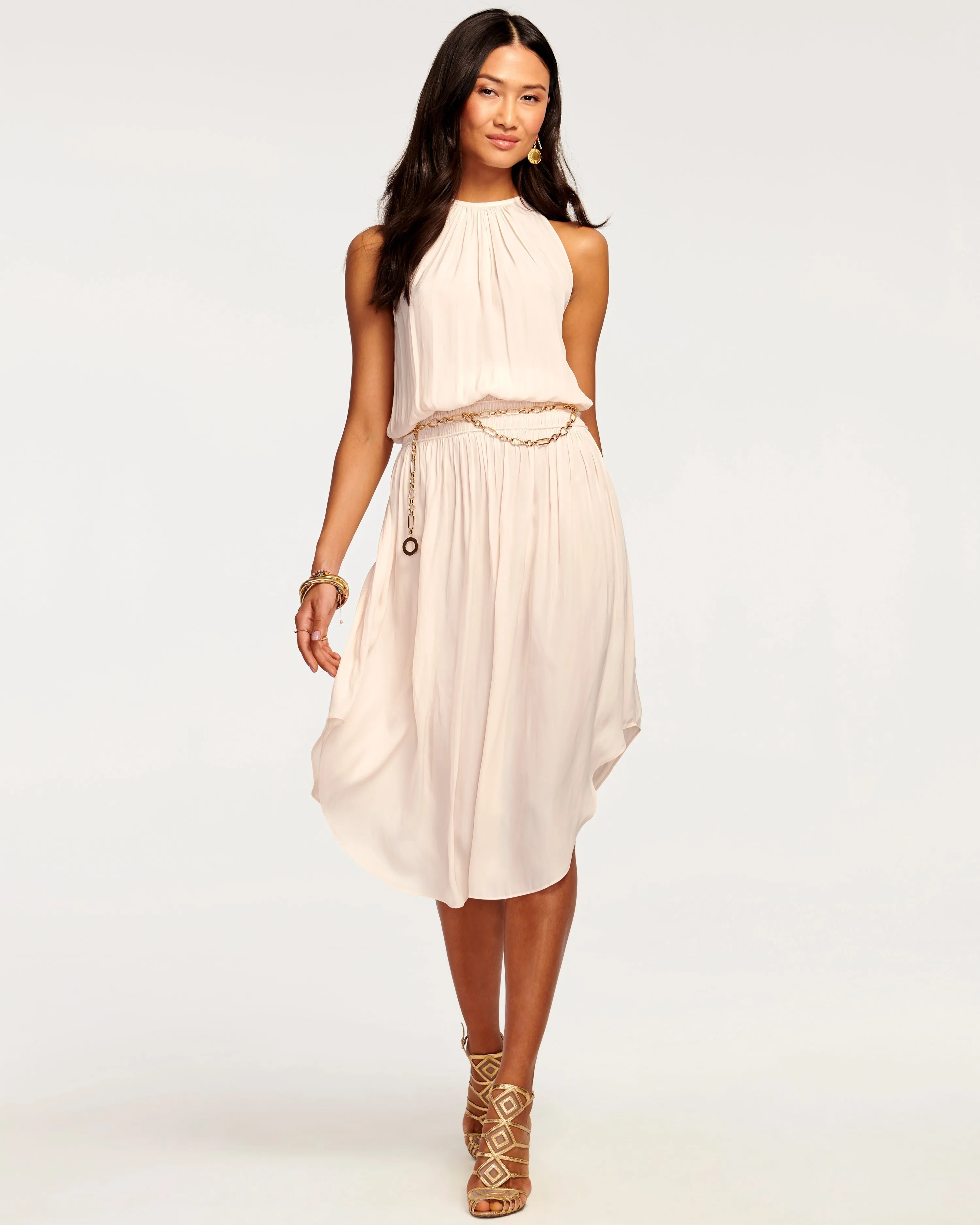Audrey Smocked Midi Dress