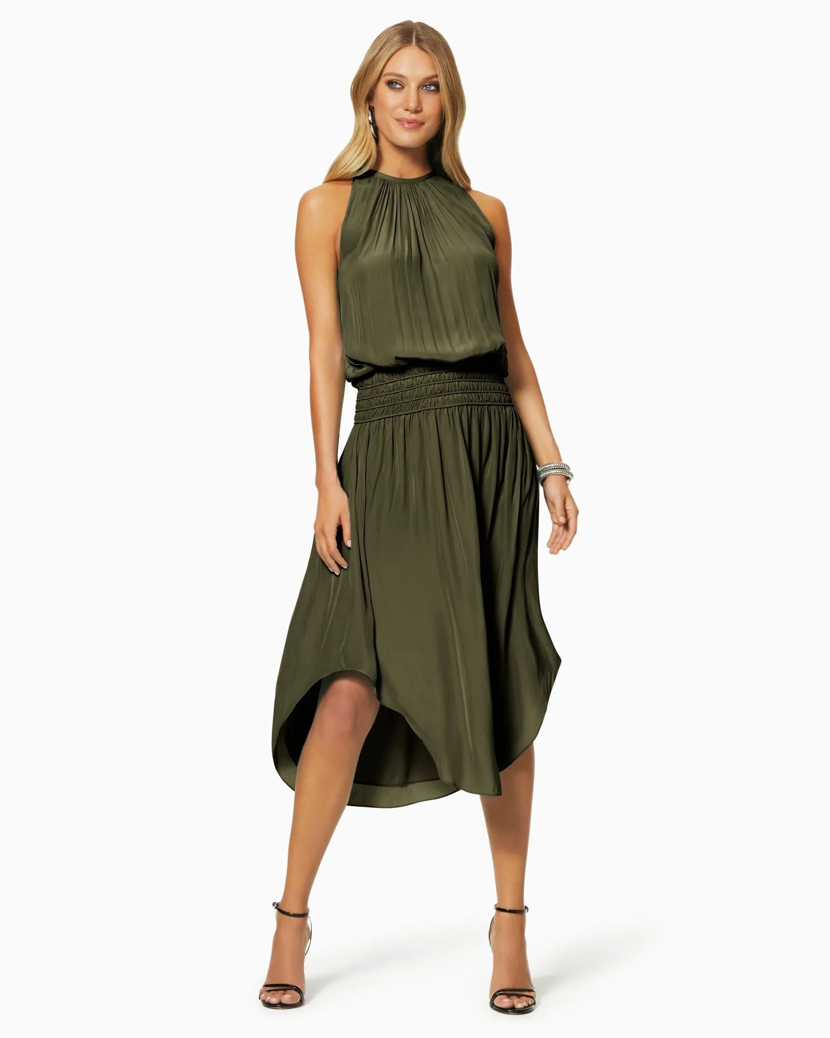 Audrey Smocked Midi Dress