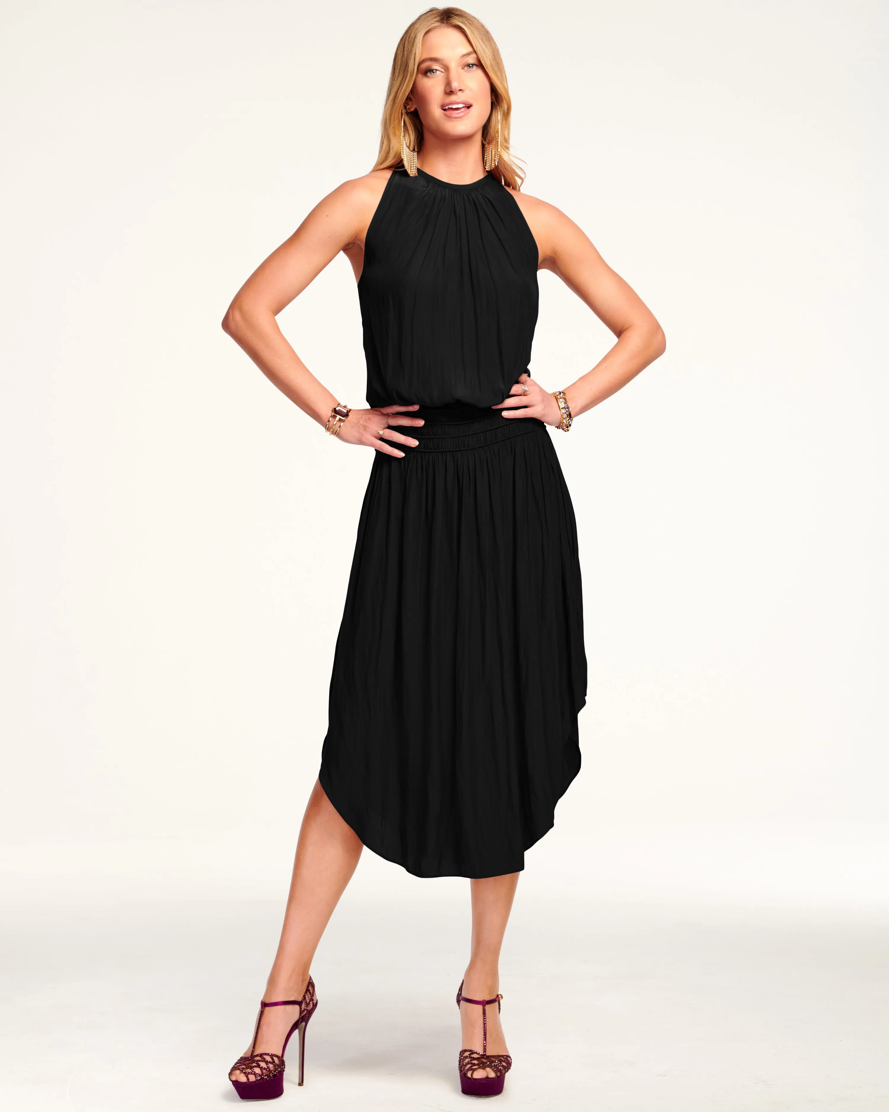 Audrey Smocked Midi Dress
