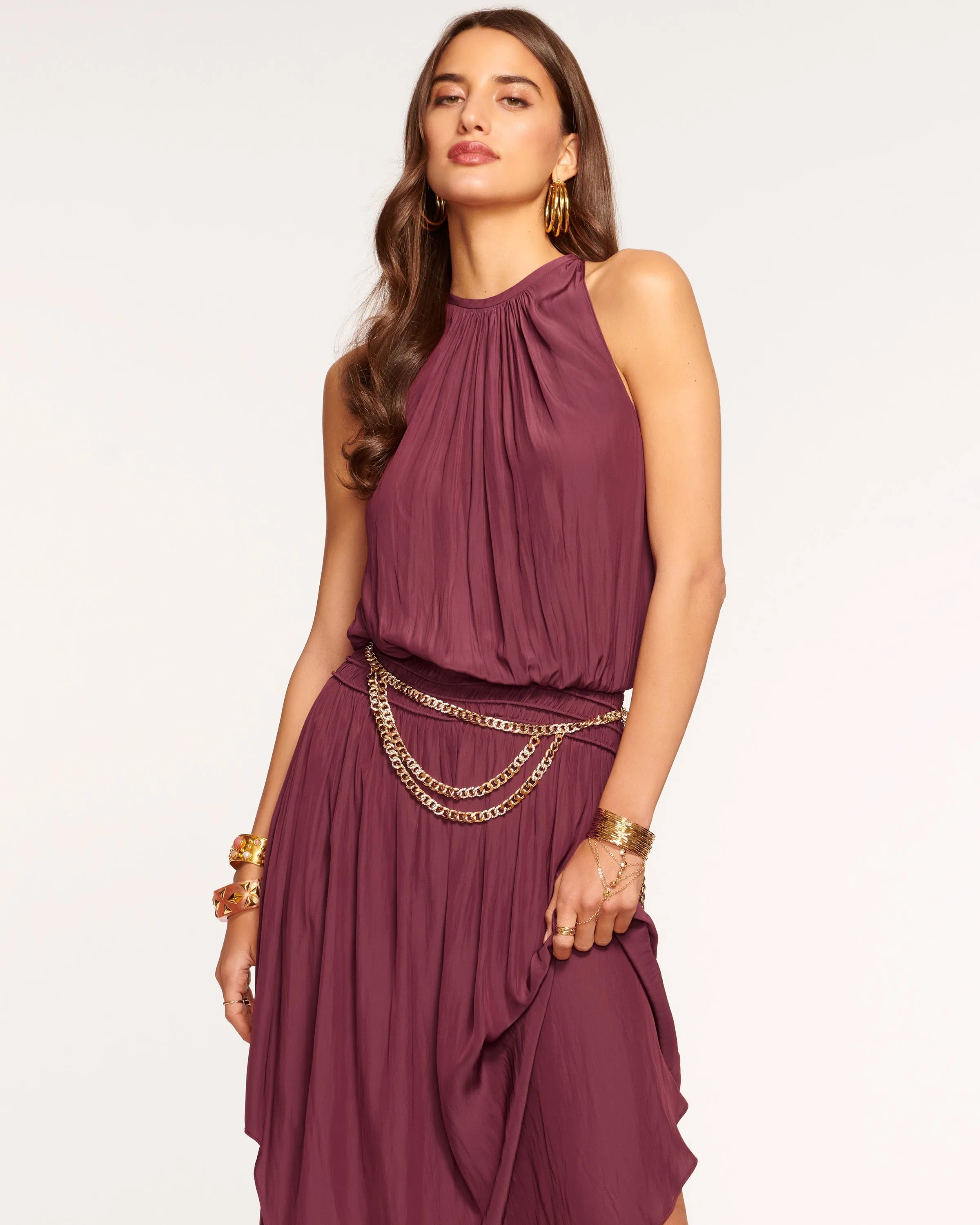 Audrey Smocked Midi Dress