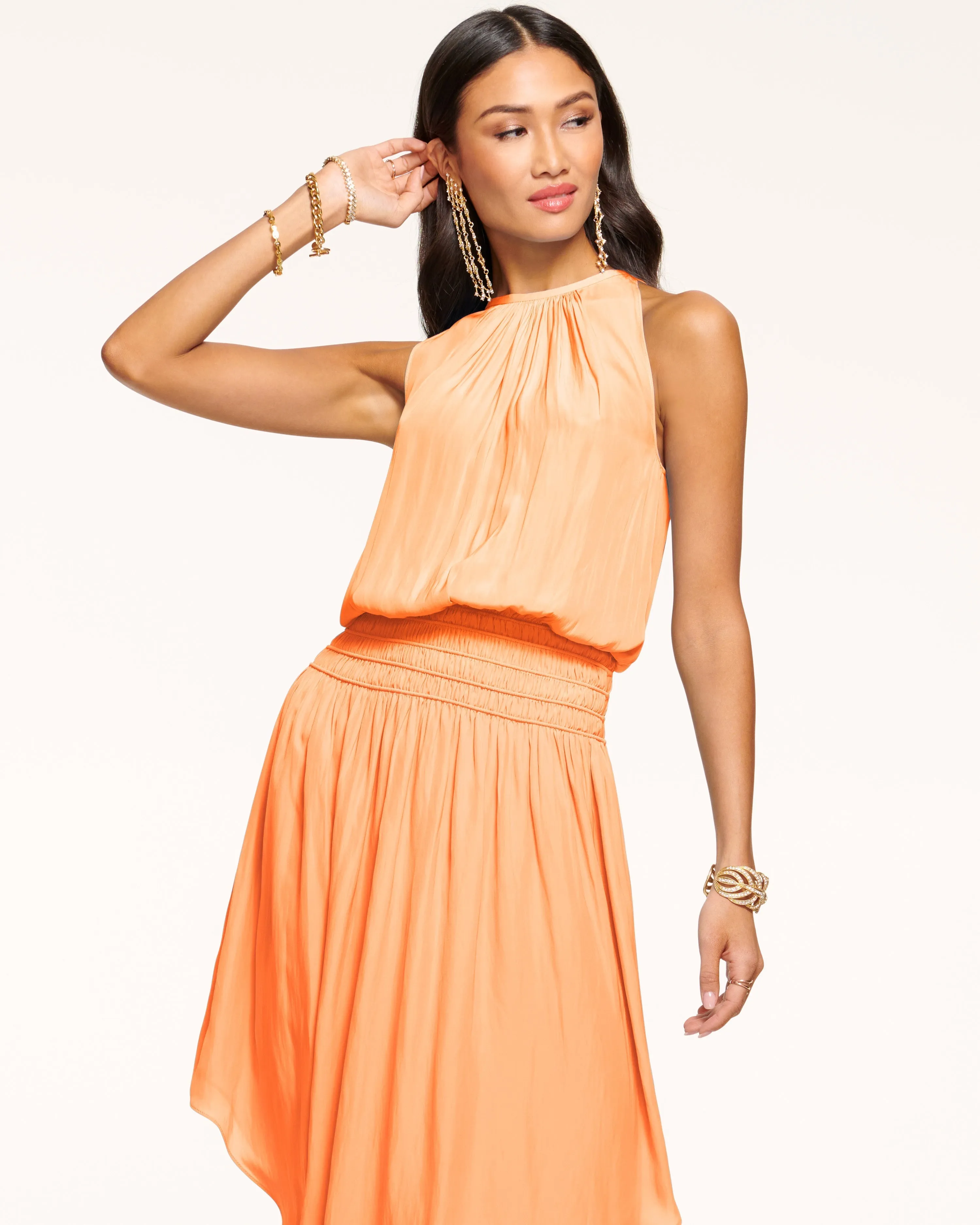 Audrey Smocked Midi Dress