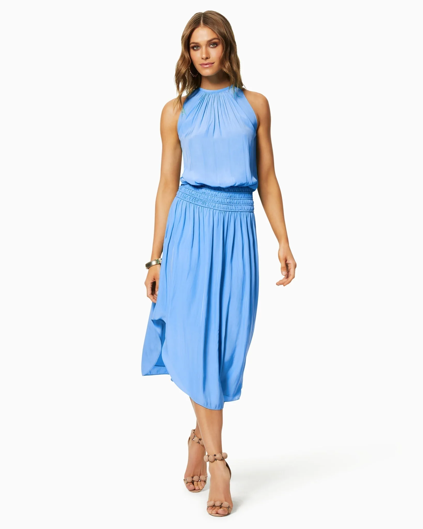 Audrey Smocked Midi Dress