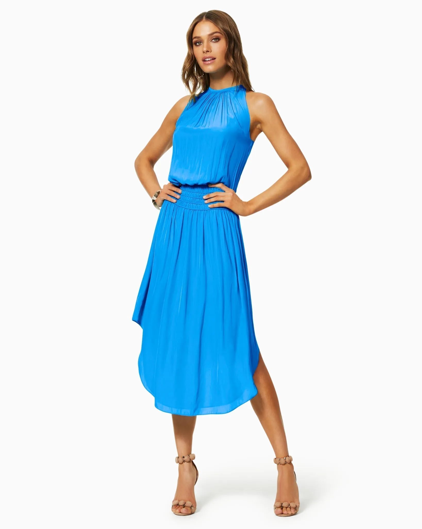 Audrey Smocked Midi Dress