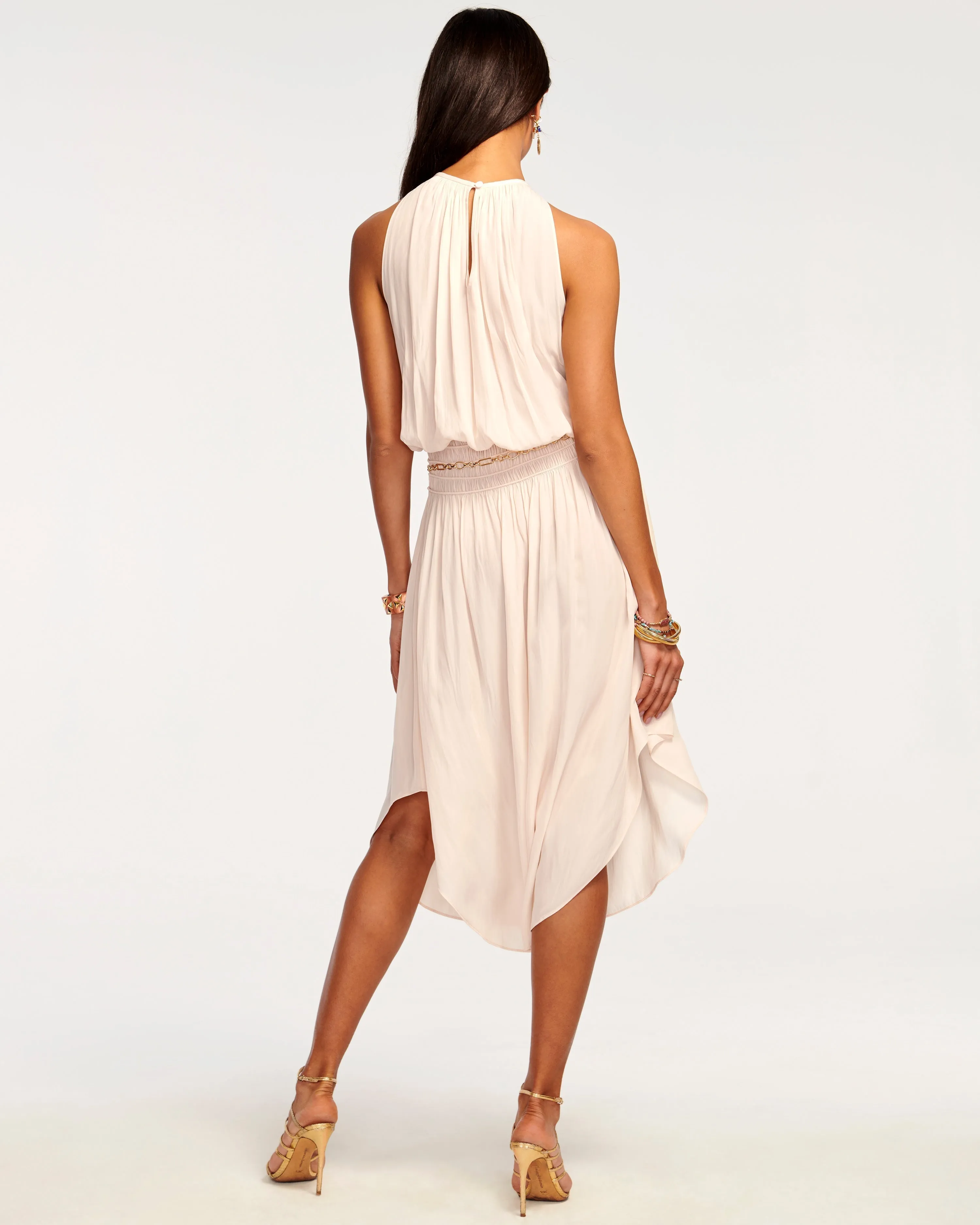 Audrey Smocked Midi Dress