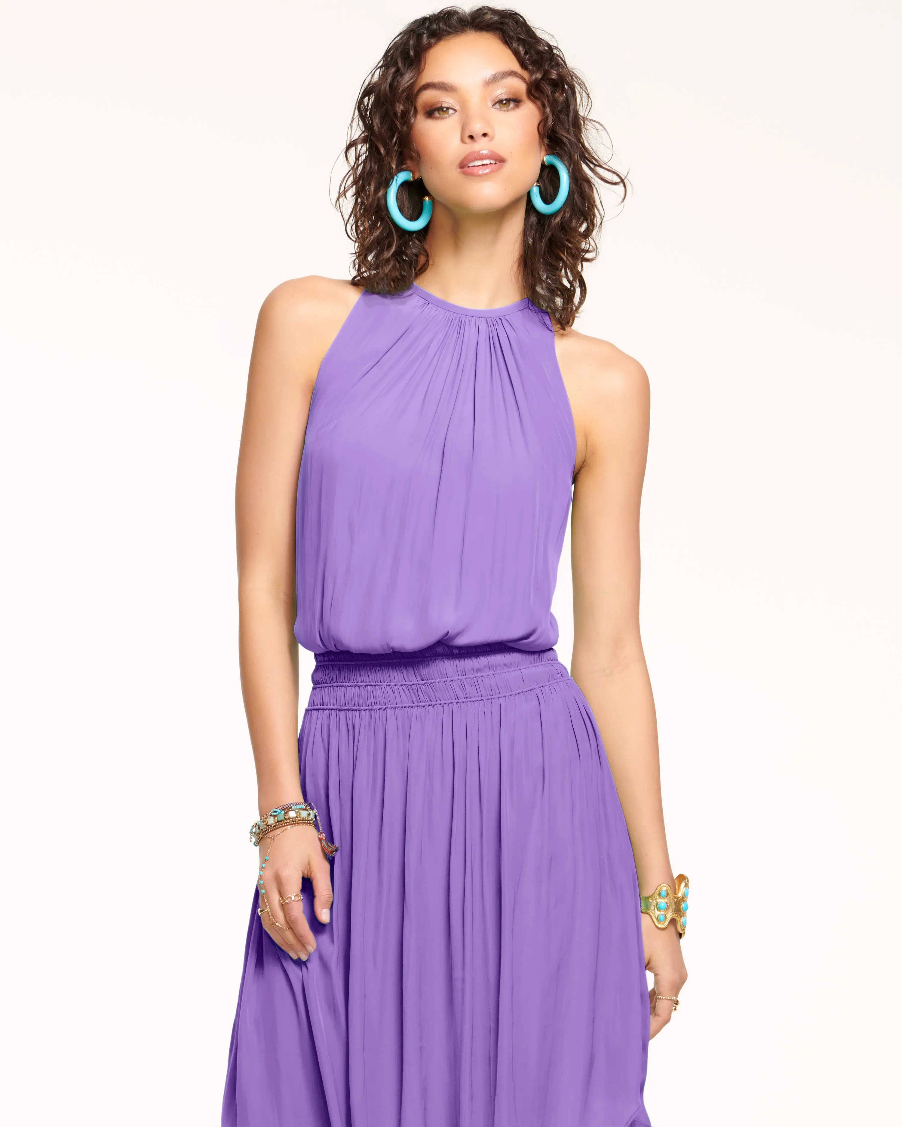 Audrey Smocked Midi Dress