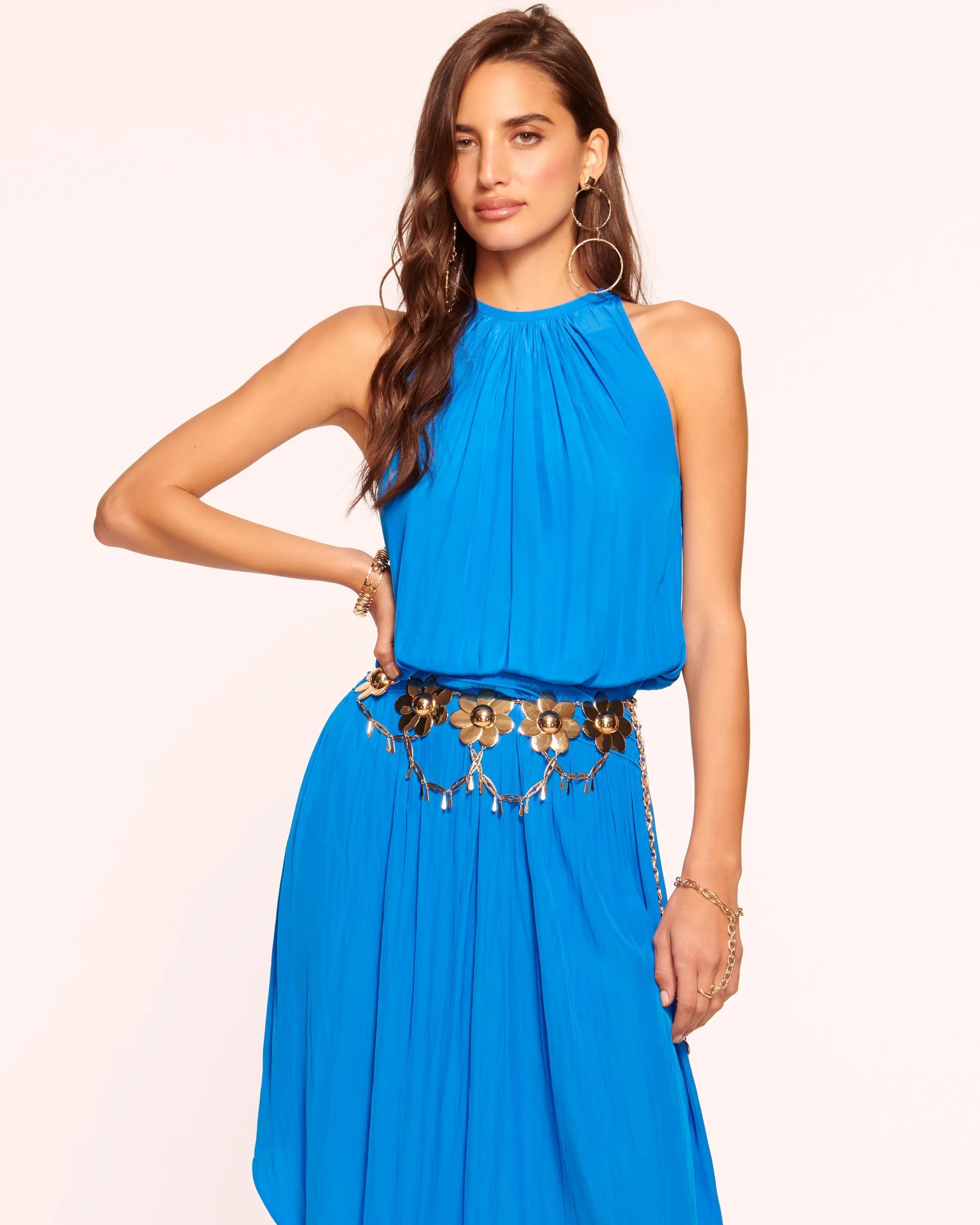 Audrey Smocked Midi Dress