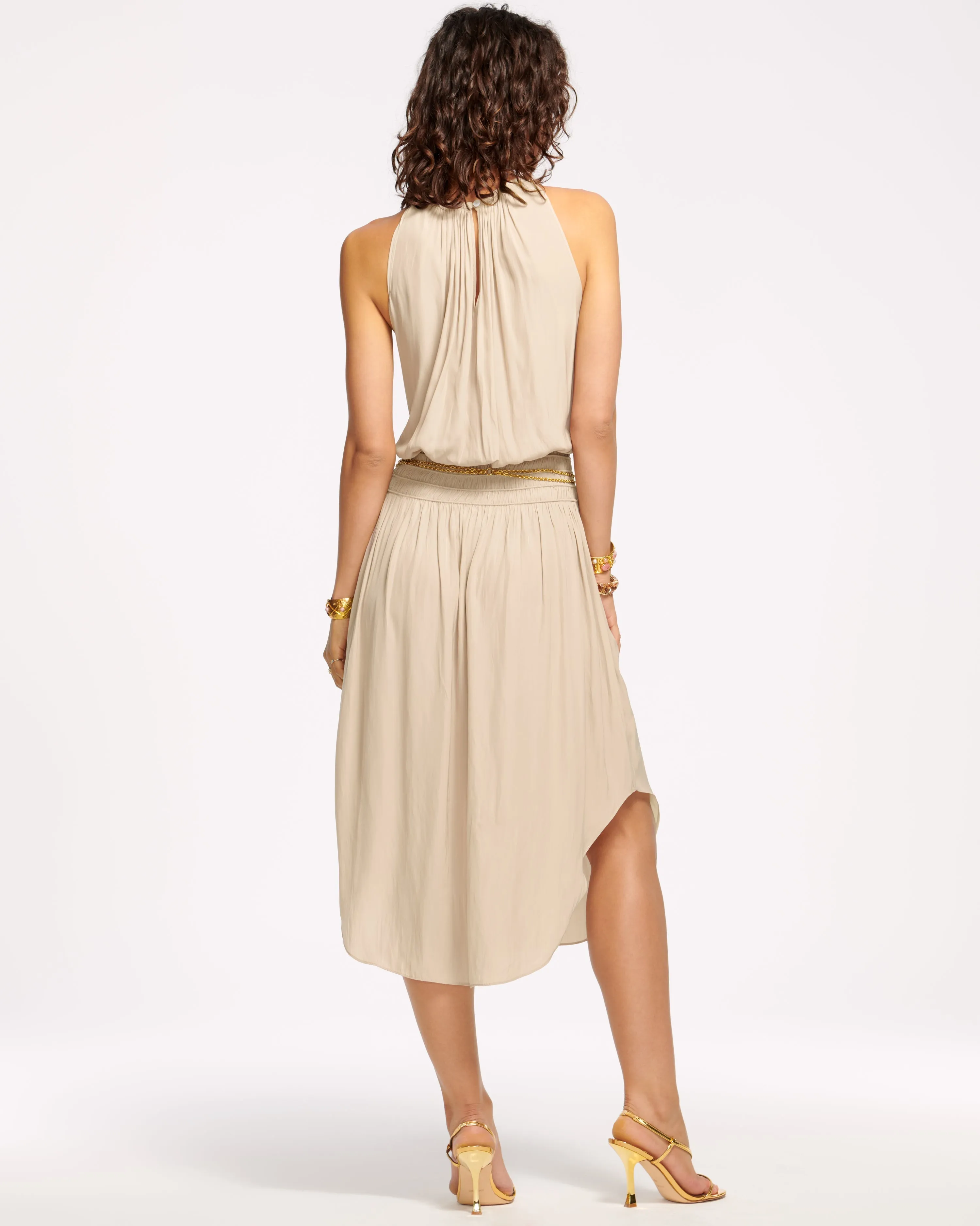 Audrey Smocked Midi Dress