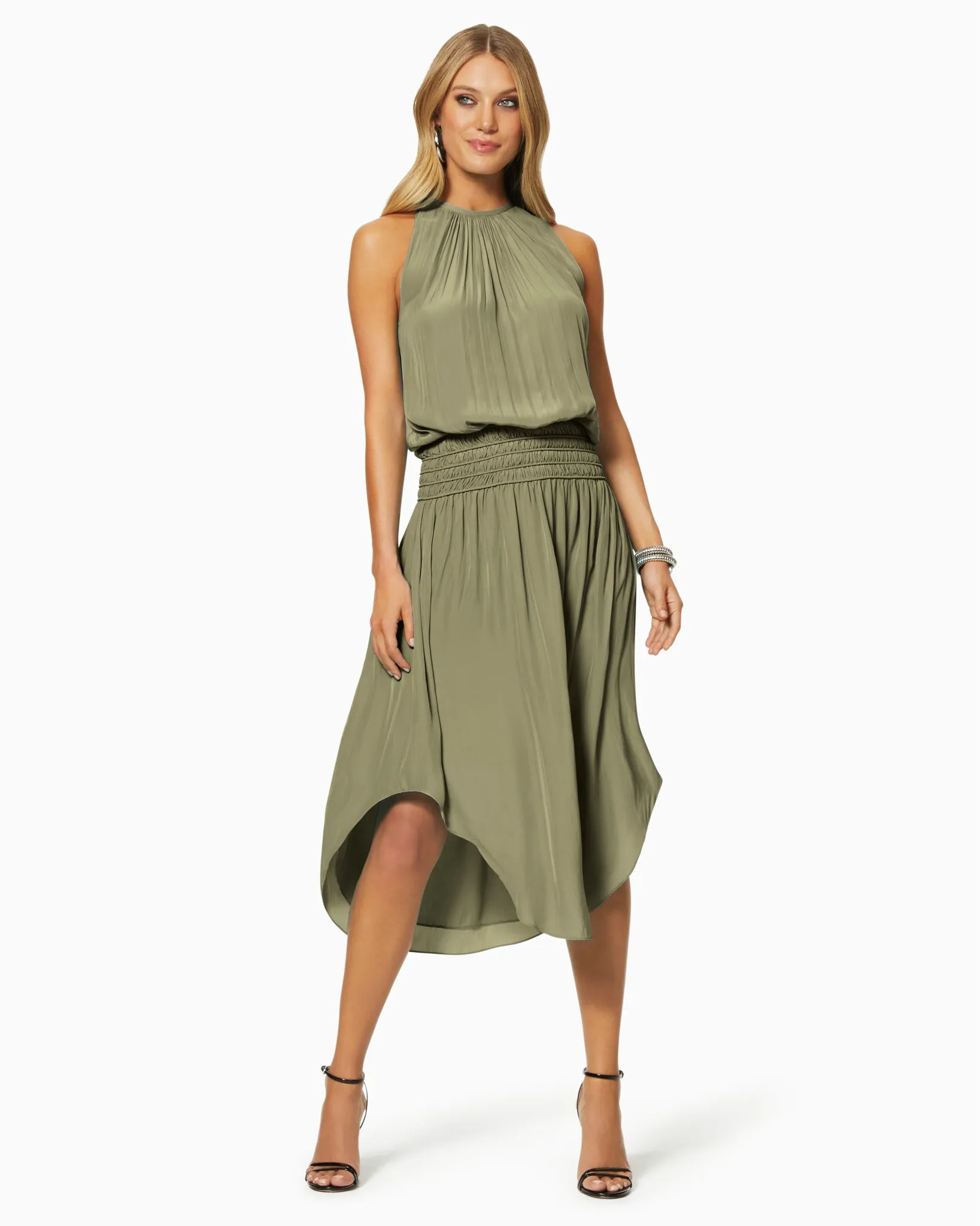 Audrey Smocked Midi Dress