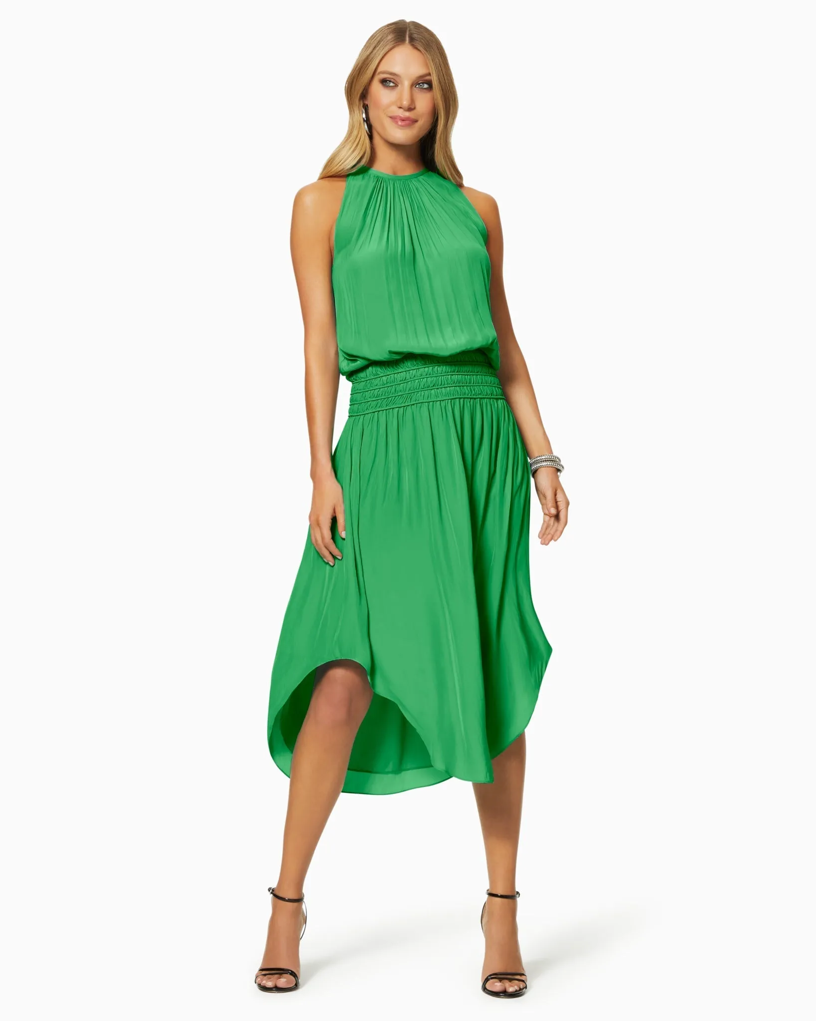 Audrey Smocked Midi Dress