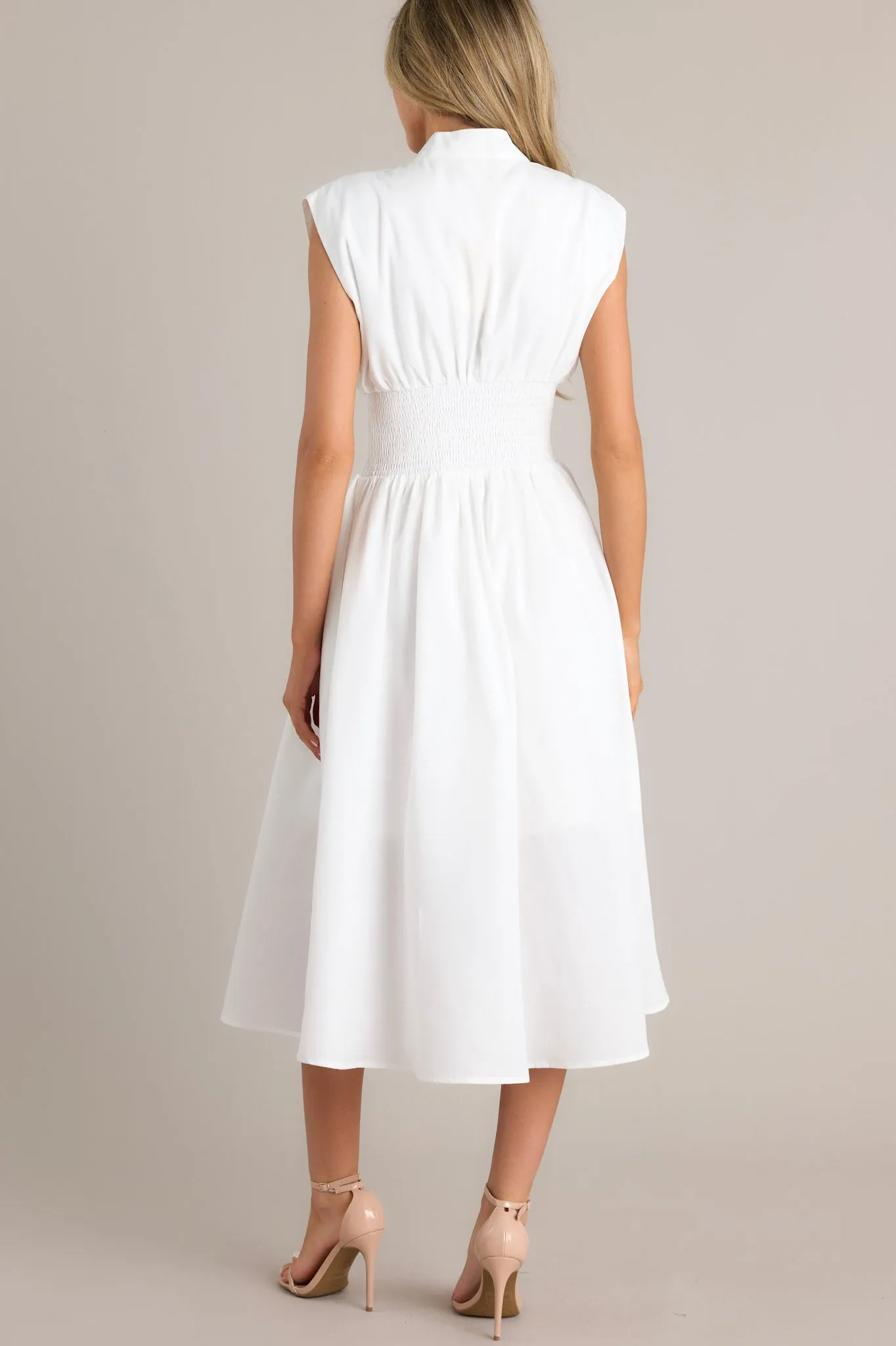 Circle Of Friends White Midi Dress