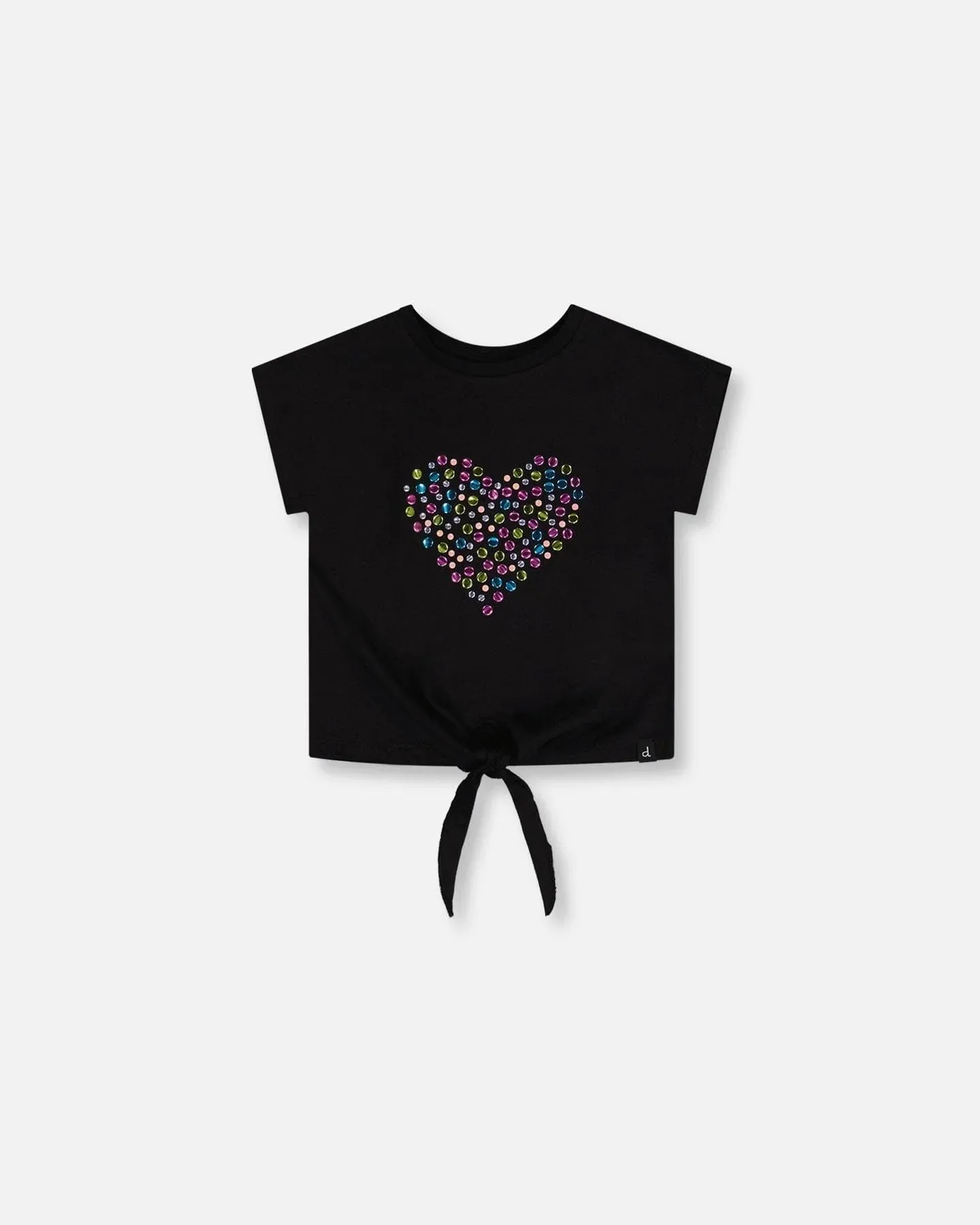 DPD Organic Cotton Heart Tee Shirt with Knot