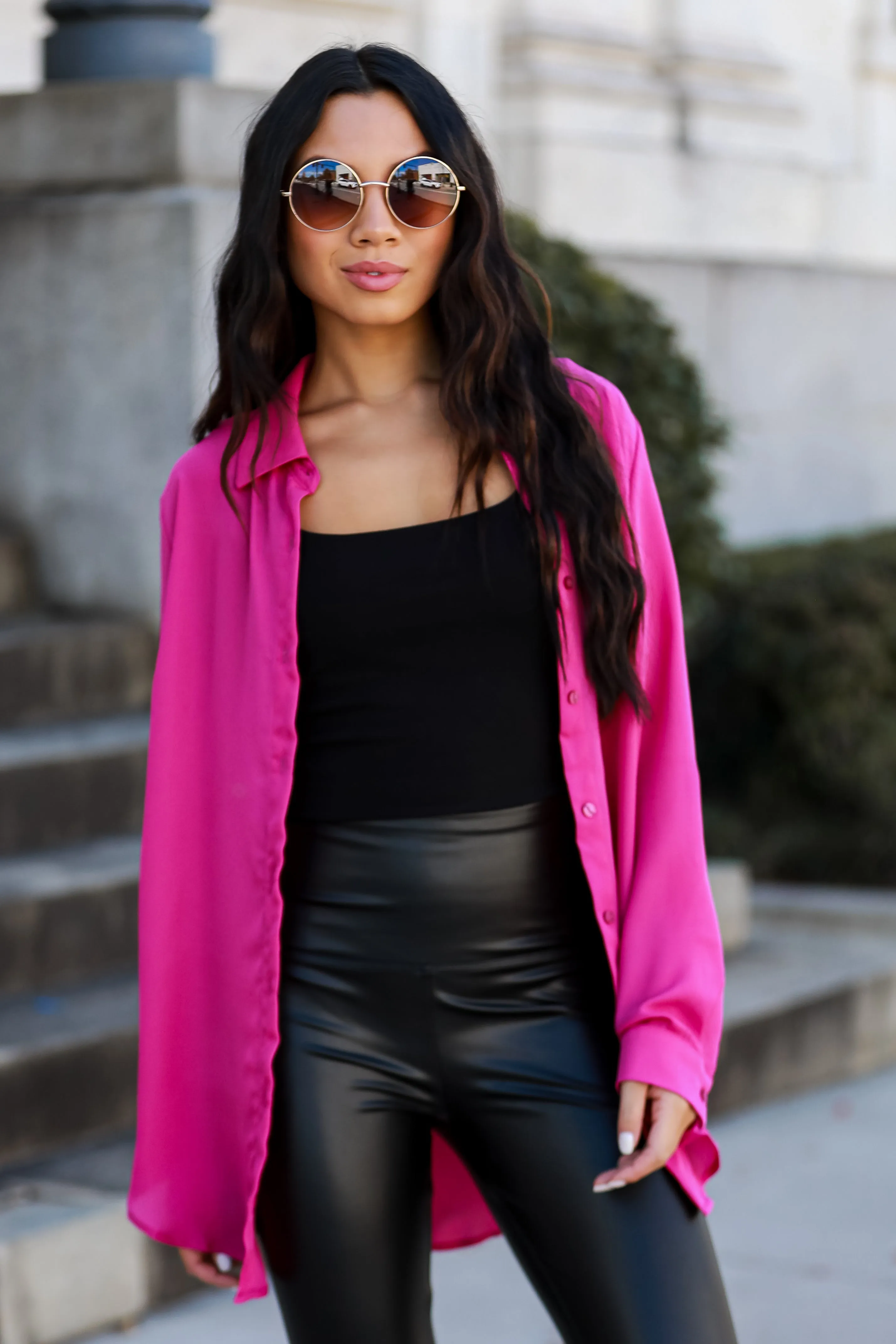 FINAL SALE - Posh Business Button-Up Blouse