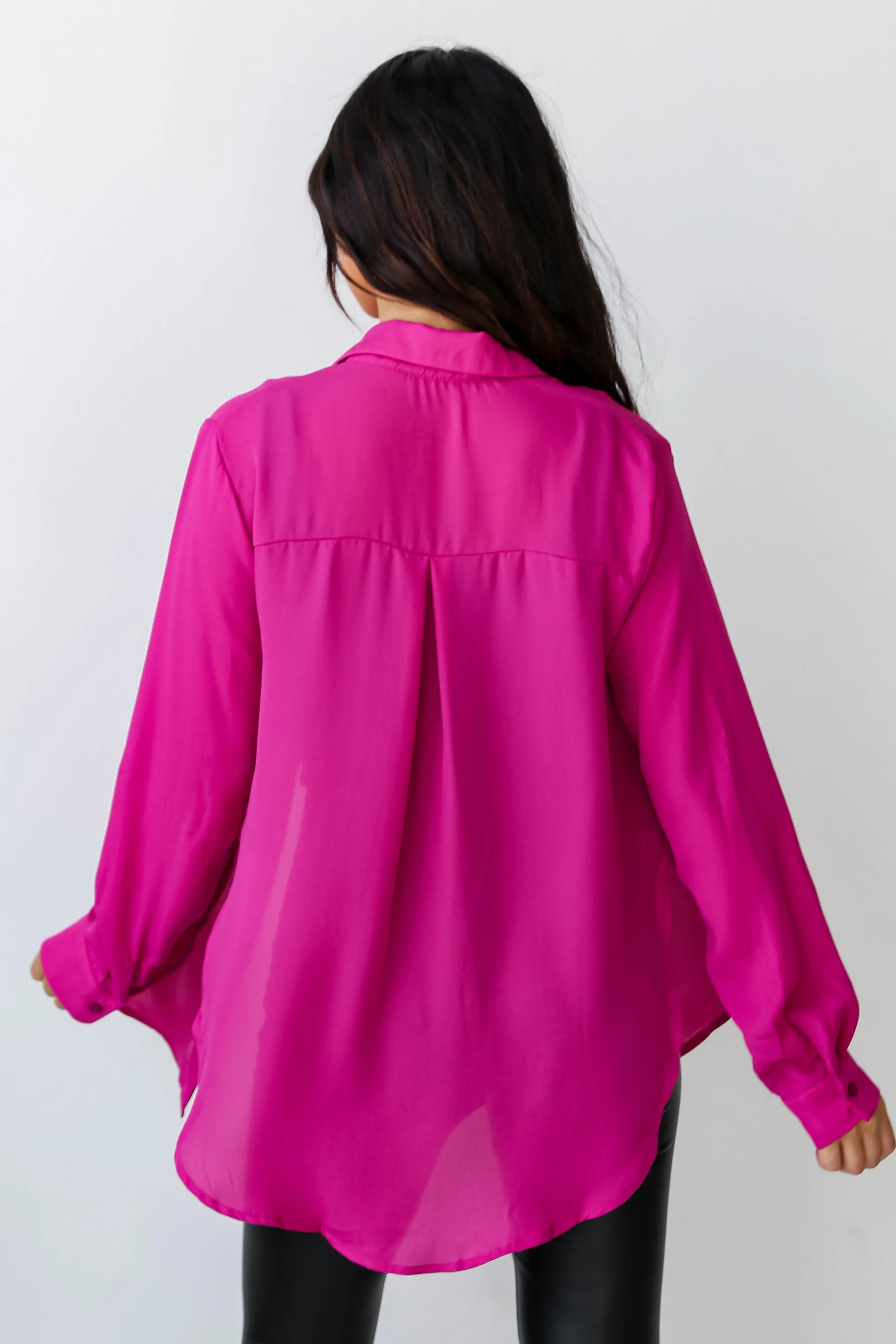 FINAL SALE - Posh Business Button-Up Blouse