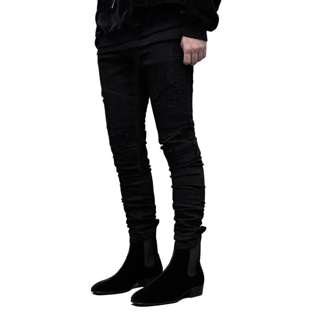 Hip Hop Skinny Jeans For Men