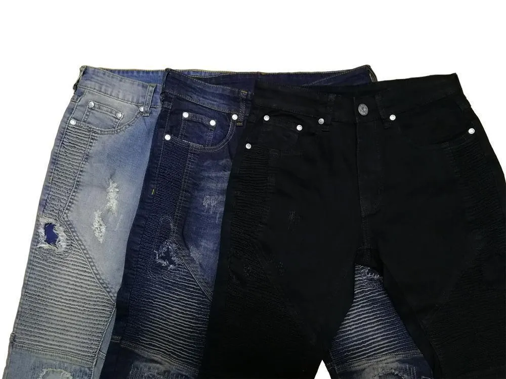 Hip Hop Skinny Jeans For Men
