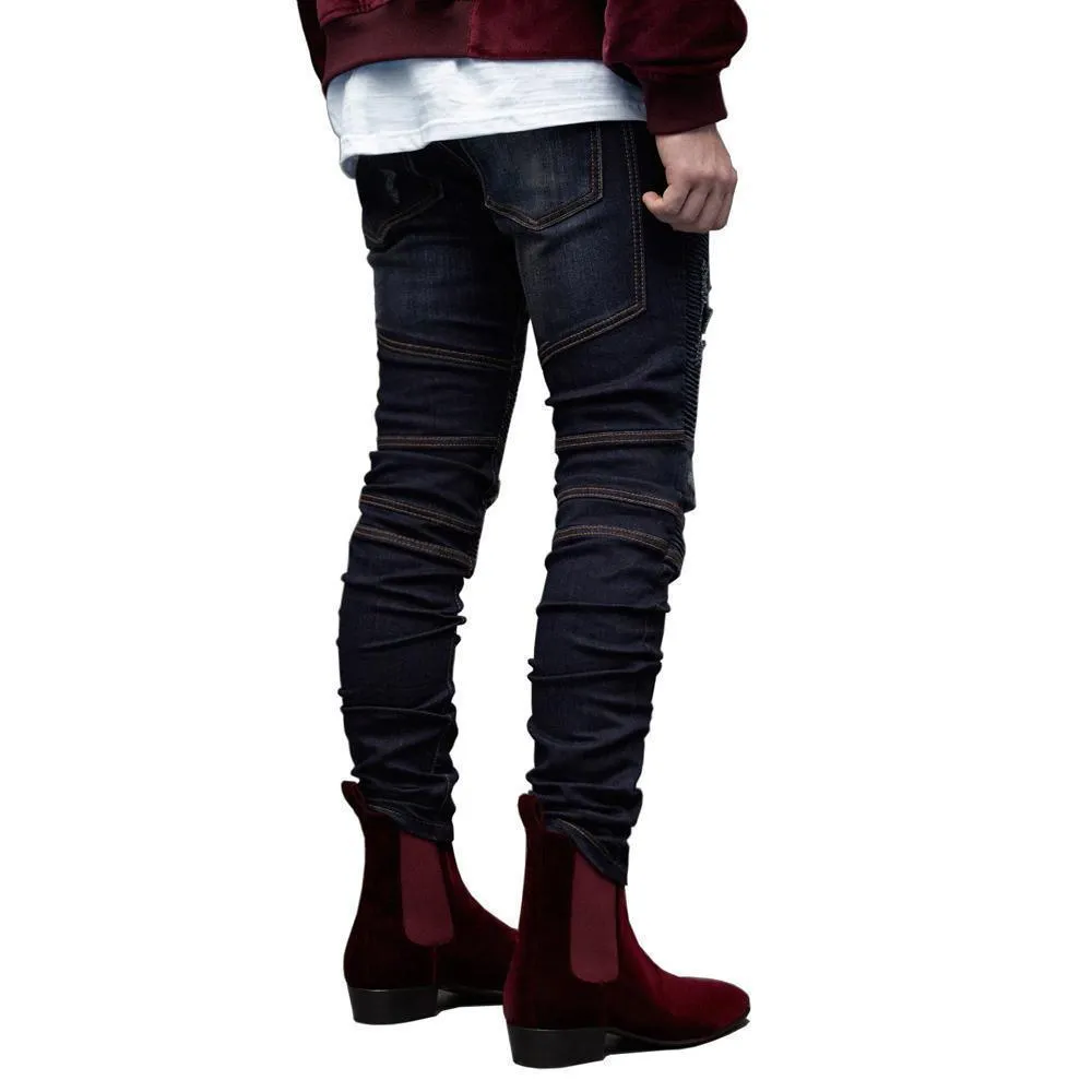 Hip Hop Skinny Jeans For Men