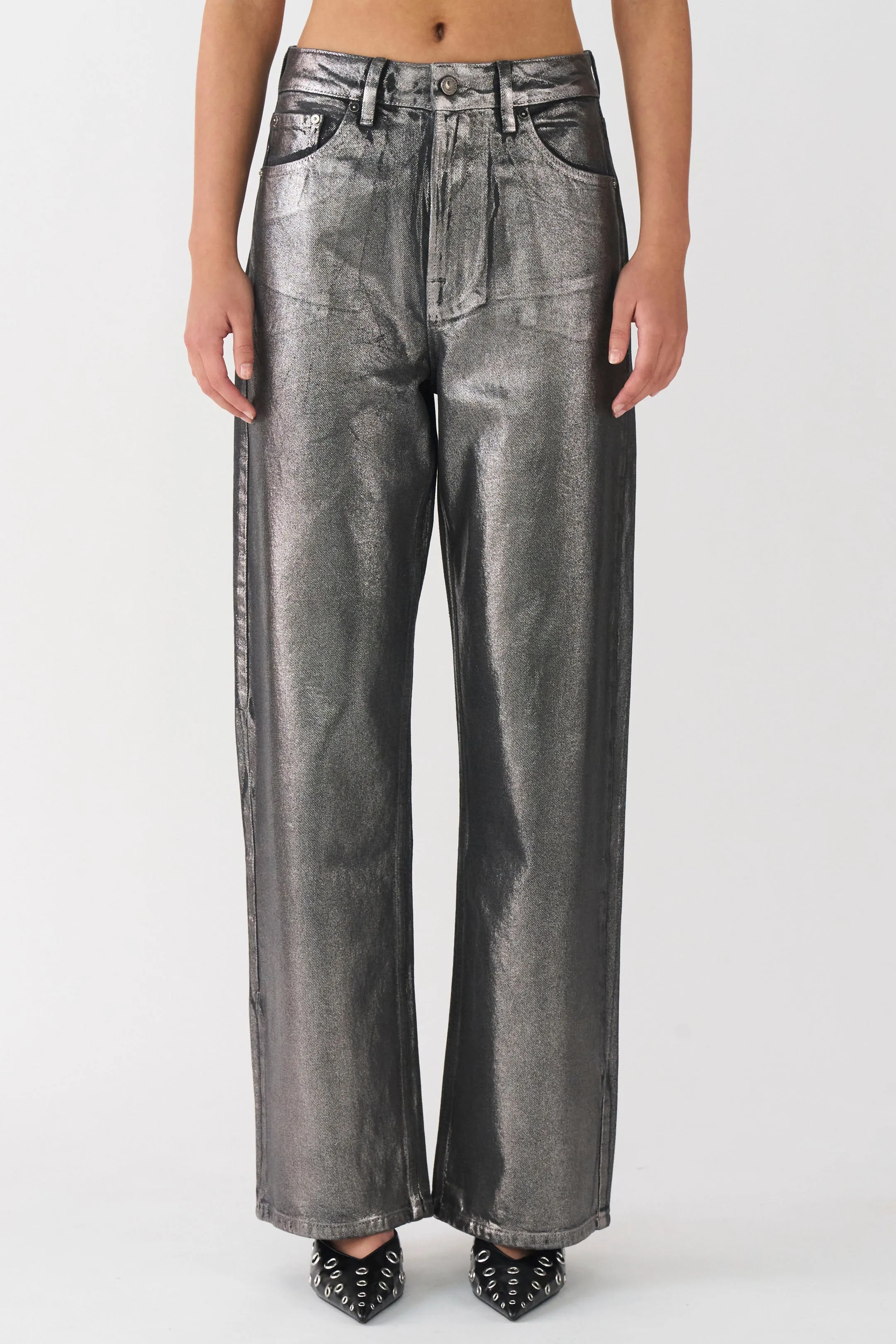 IVY-Brooke Jeans Silver Grey Foil