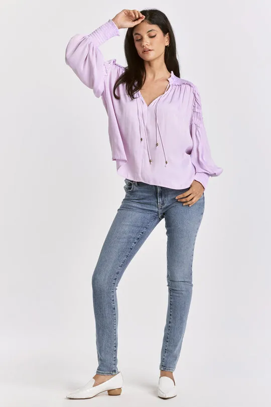 Jolene Lavender Smock Blouse