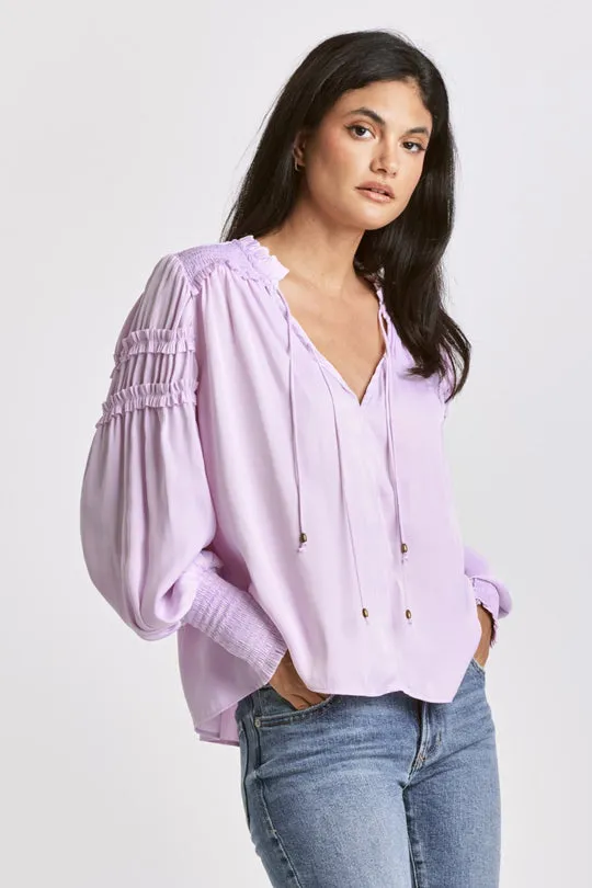 Jolene Lavender Smock Blouse