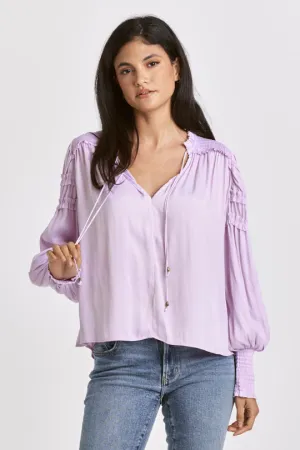 Jolene Lavender Smock Blouse