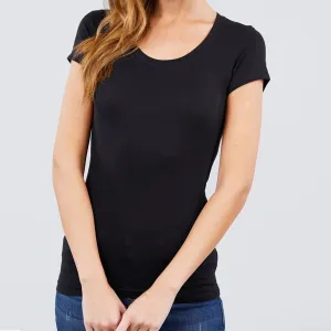 Keeping it Basic Cotton Tee in Black