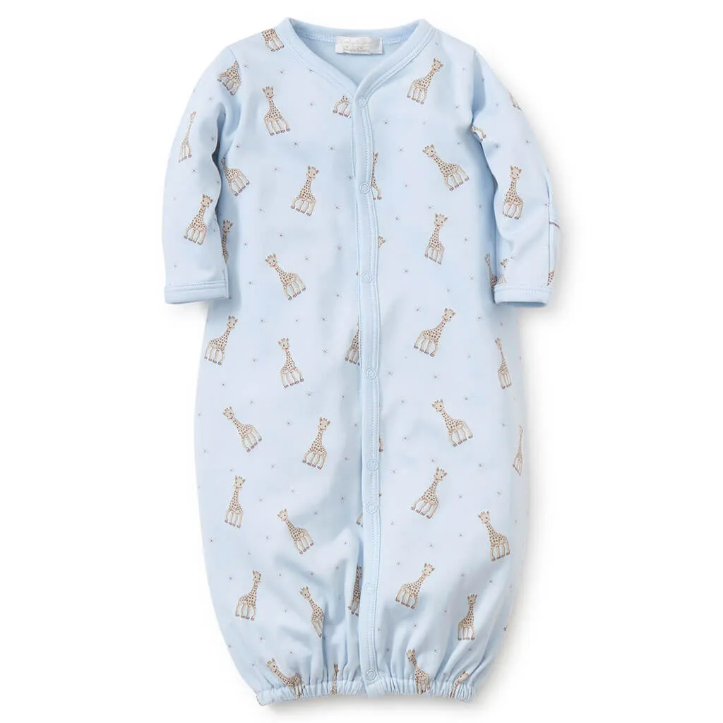 Kissy Kissy Print Convertible Gown Sophie La Girafe Blue