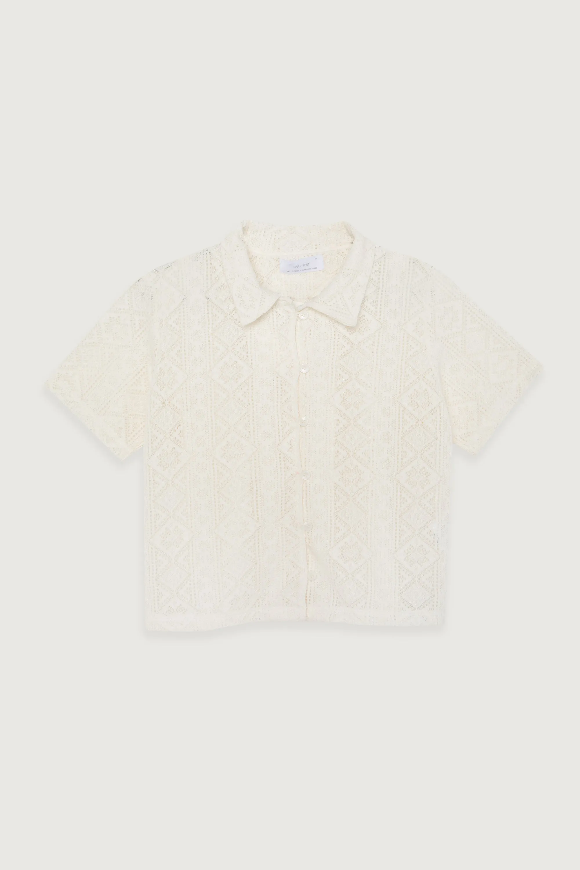 LACE BUTTON UP TOP