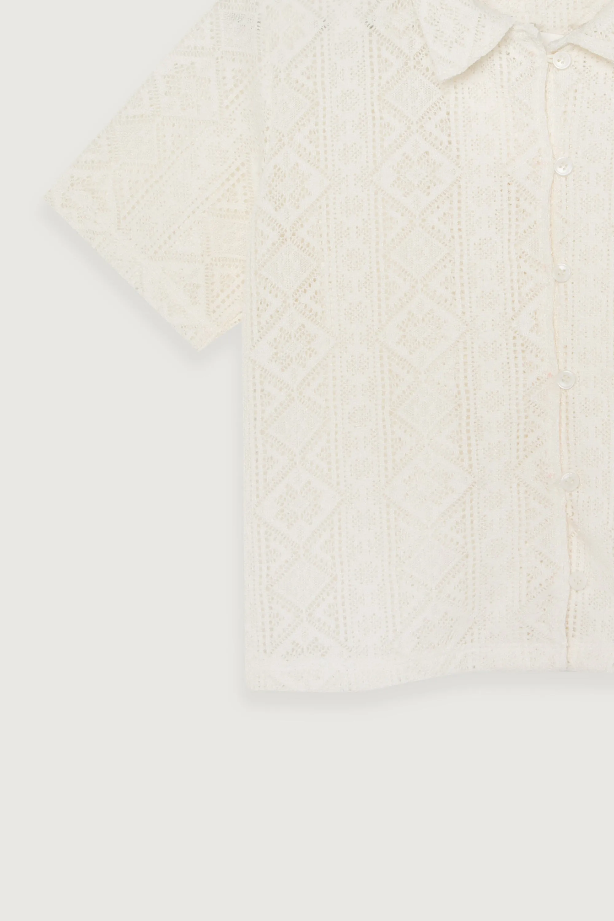 LACE BUTTON UP TOP