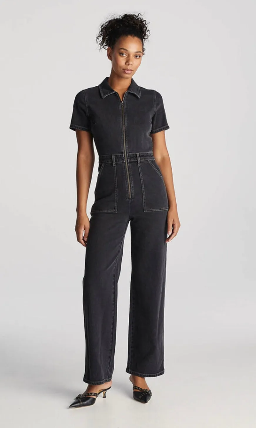 Lee - Grace Boilersuit Wideleg - Hollaback Black