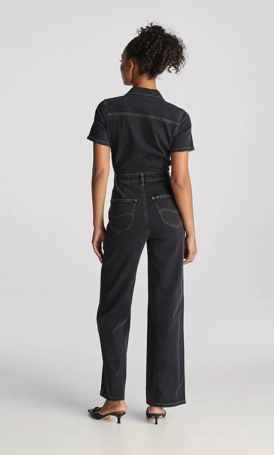 Lee - Grace Boilersuit Wideleg - Hollaback Black