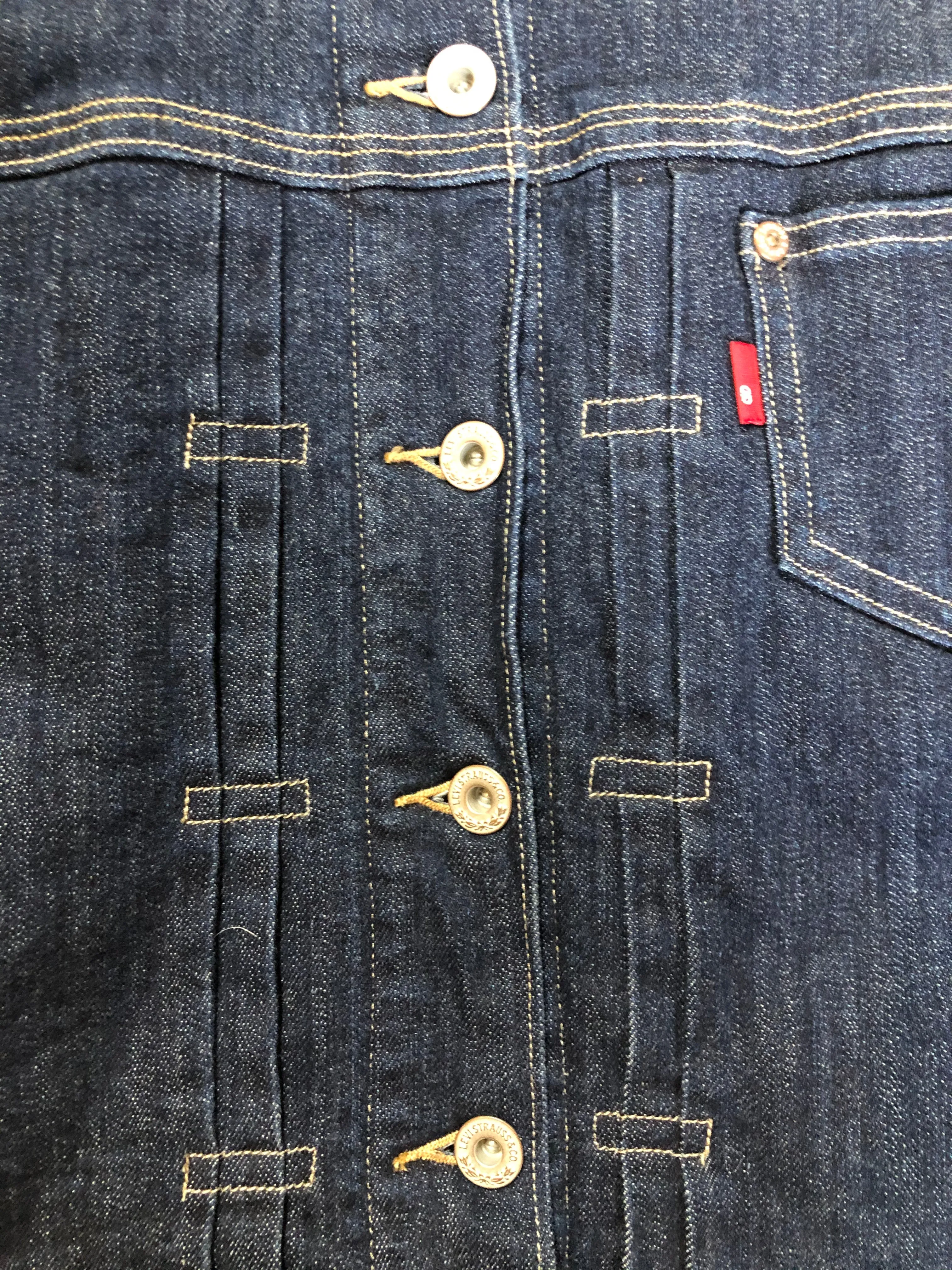 Levi’s Dark Wash Denim Sherpa Jean Jacket