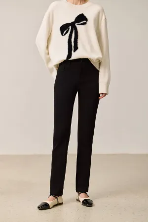 LILY Vintage High-Waist Cropped Straight-Leg Jeans