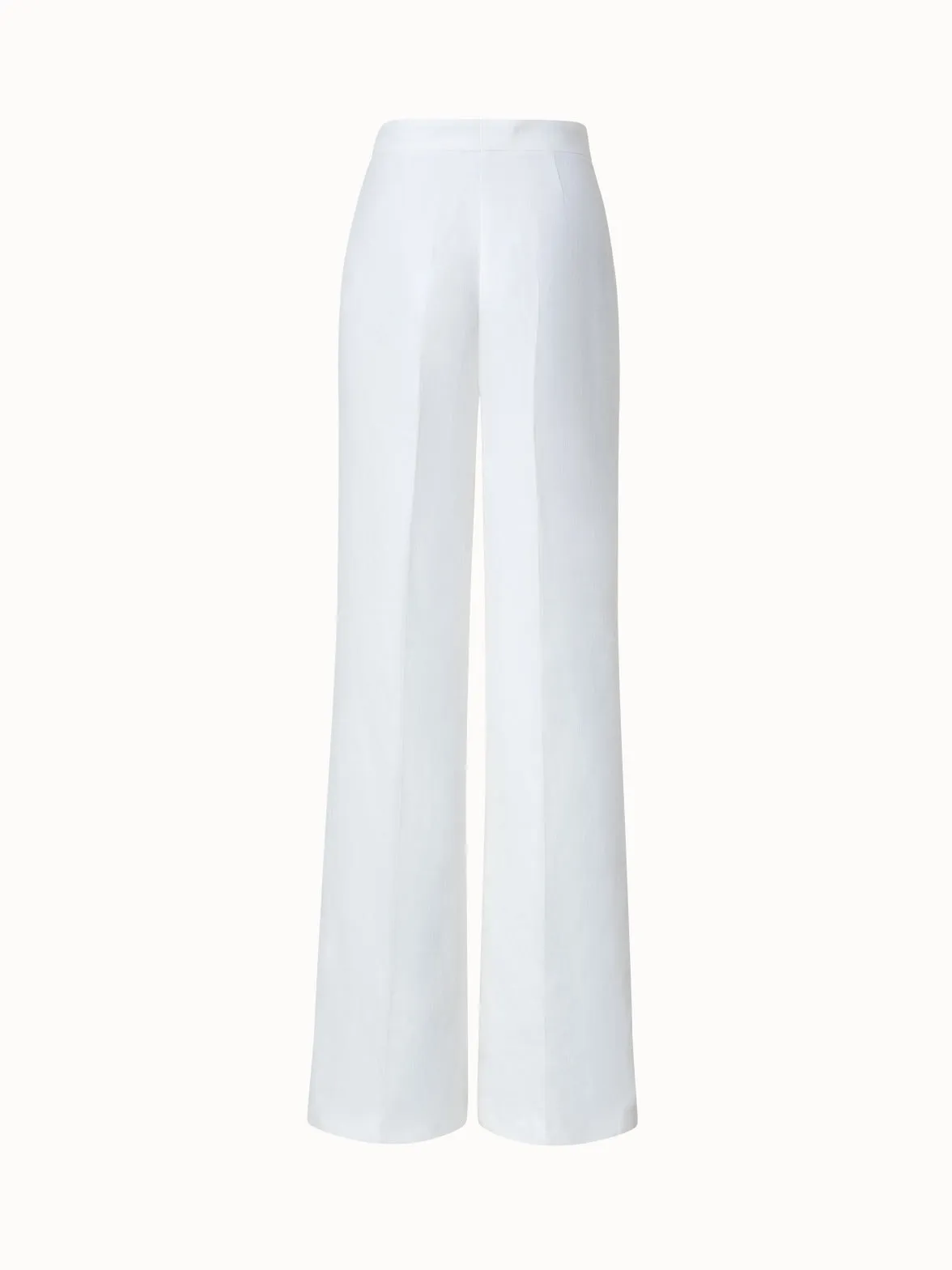Linen Crêpe Wide Leg Pants