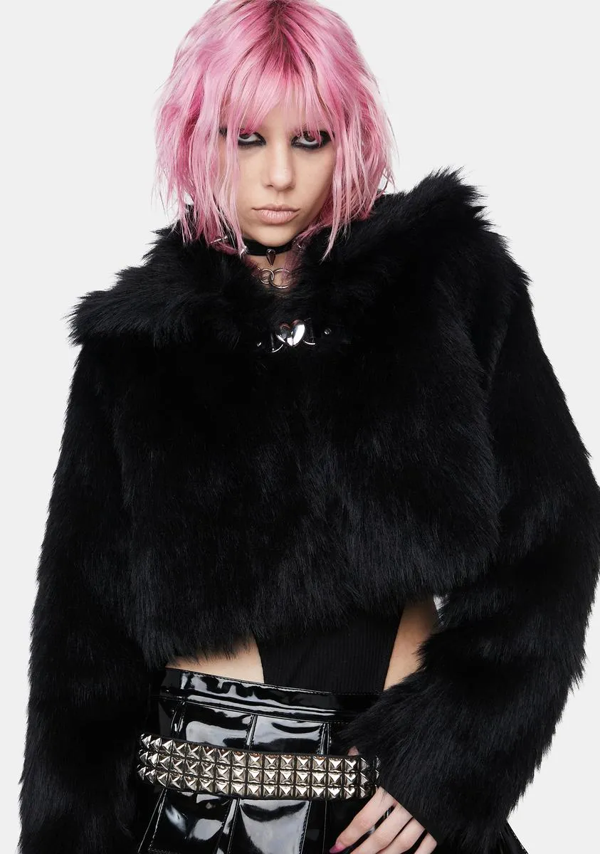 Long Wooly Loose Short Coat