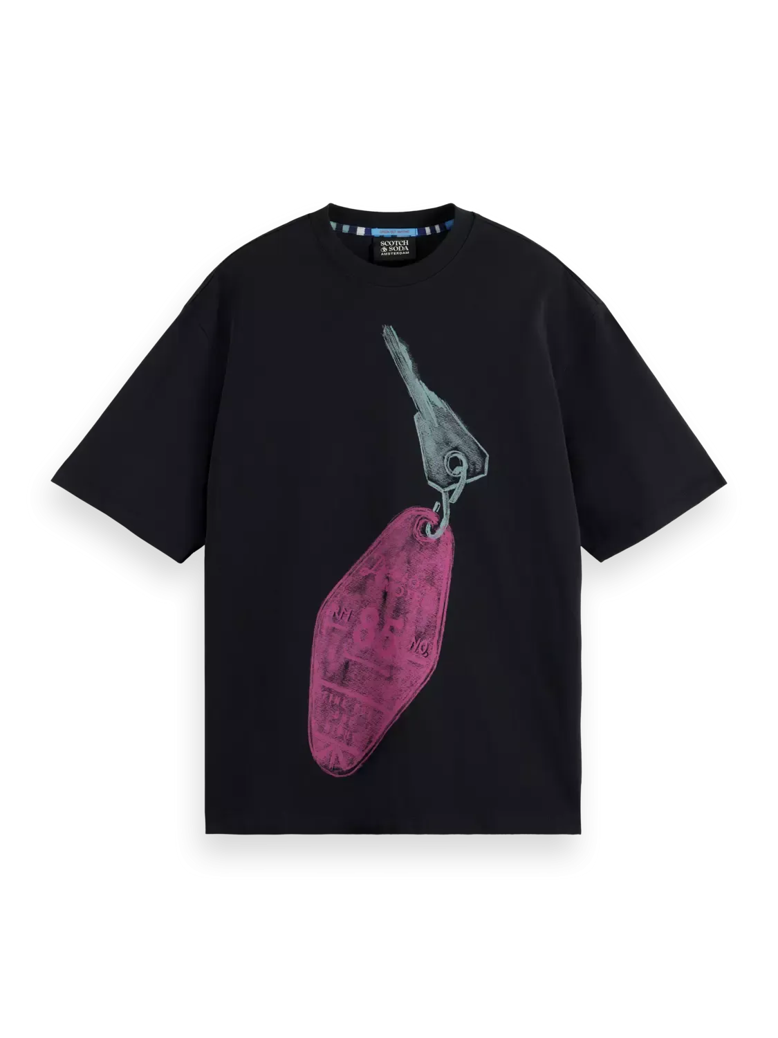 Loose Fit Graphic T-Shirt (Black) - 178494FA24001