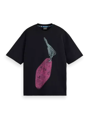 Loose Fit Graphic T-Shirt (Black) - 178494FA24001