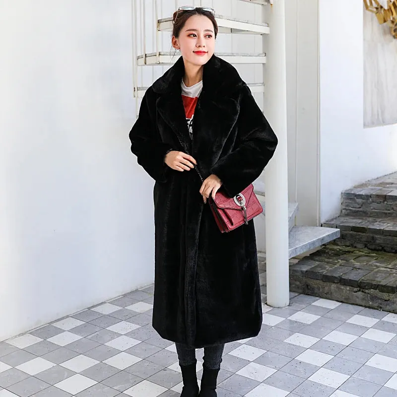 Luxury Faux Fur Coat