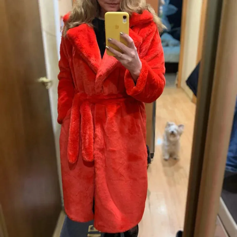 Luxury Faux Fur Coat