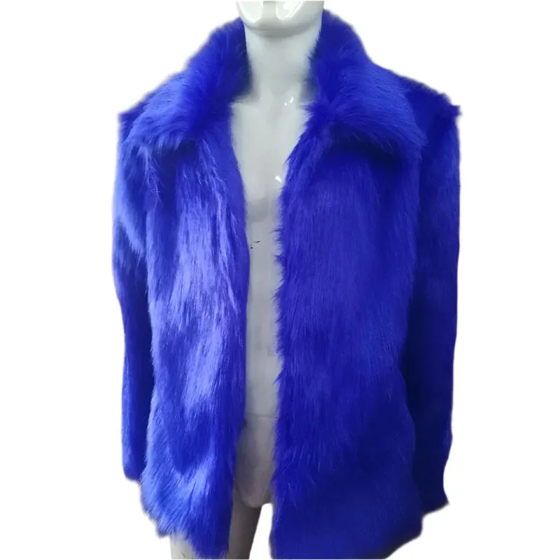 Men's Faux Leather Jacket - Casual Slim Fit Fashion Coat with Fox Fur Lapel in White and Black | Jaqueta Motoqueiro