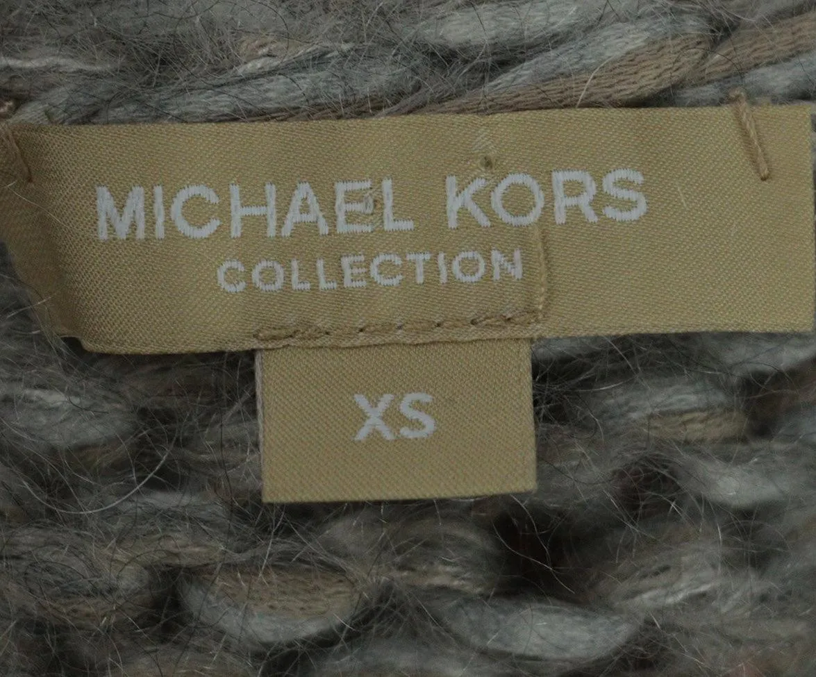 Michael Kors Grey Alpaca Wool Cardigan sz 2