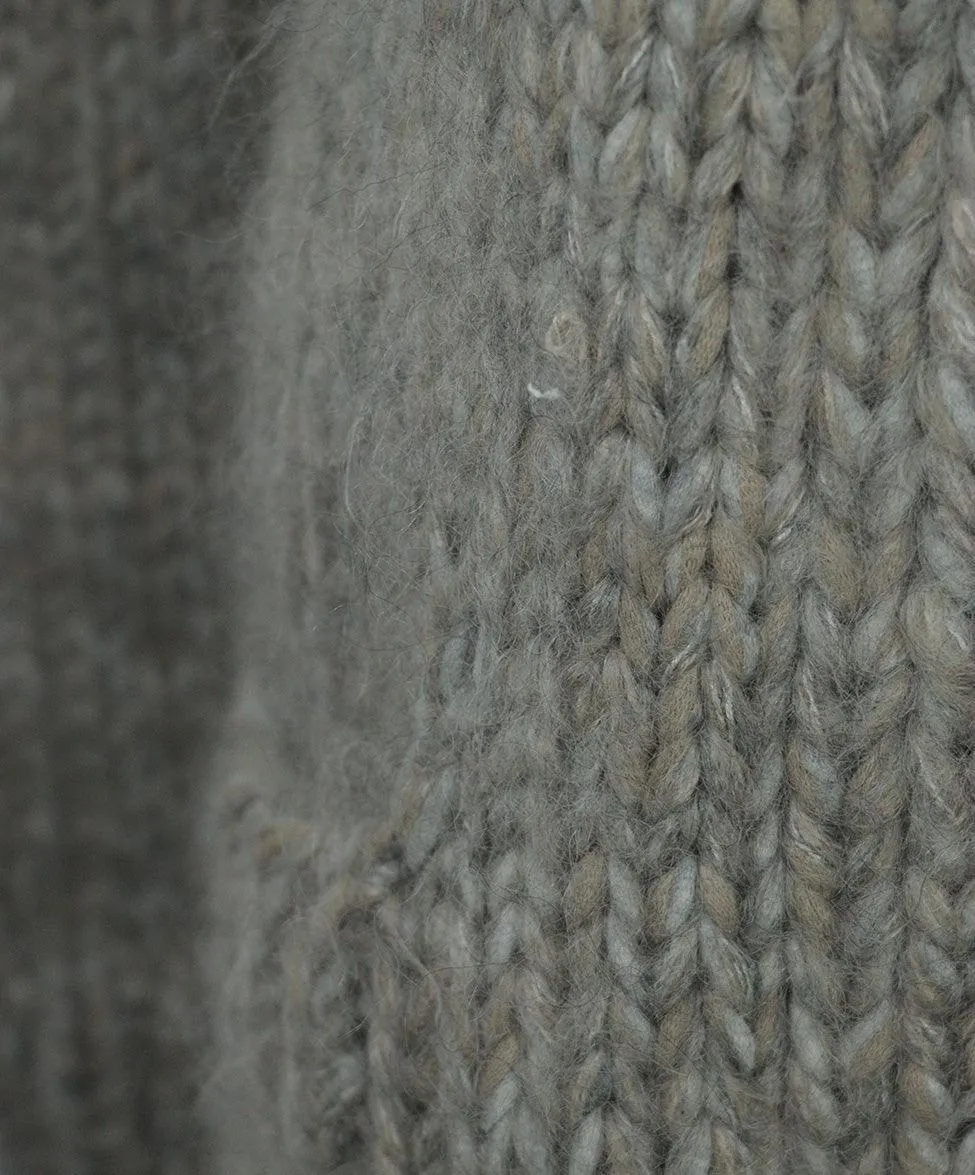 Michael Kors Grey Alpaca Wool Cardigan sz 2