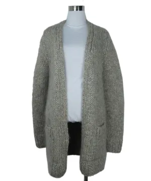 Michael Kors Grey Alpaca Wool Cardigan sz 2
