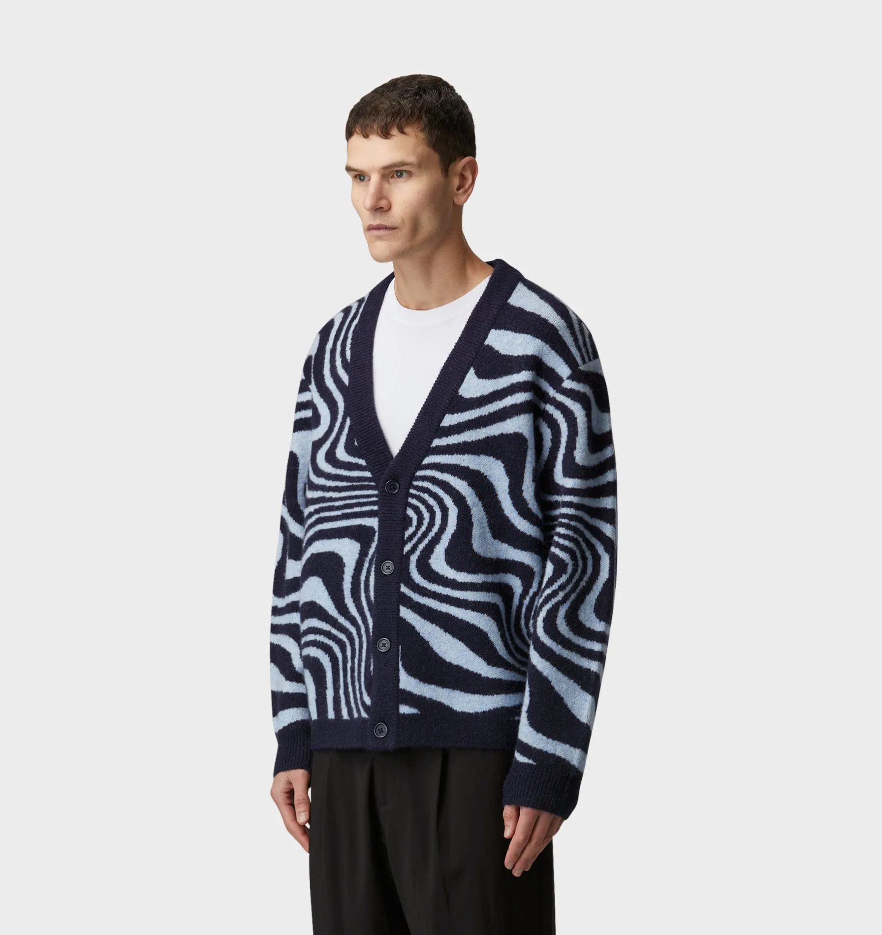Nelson Cardigan - Blue Swirl
