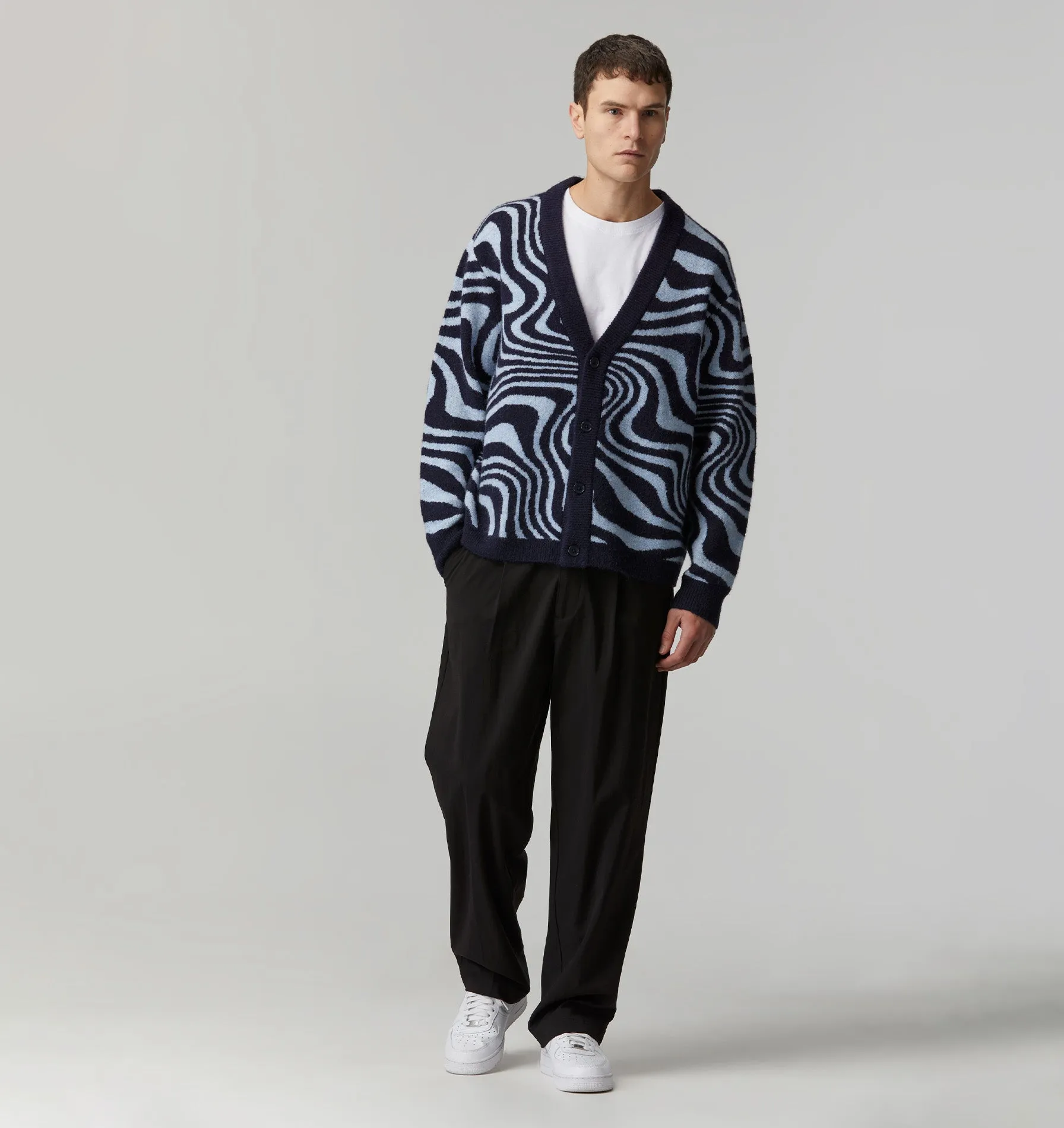Nelson Cardigan - Blue Swirl