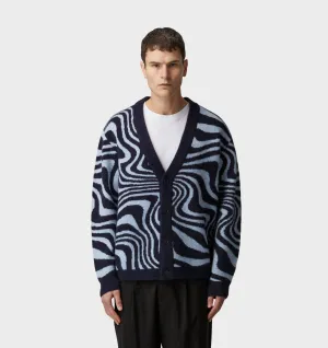 Nelson Cardigan - Blue Swirl
